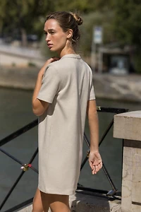 JEWELED APPLIQUÉ SHEATH DRESS