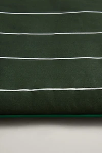 STRIPED TOPPER WITH PIPING