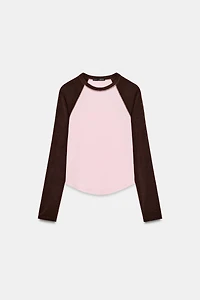 CONTRAST RAGLAN T-SHIRT