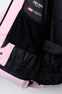 80% DOWN AND 20% FEATHER PUFFER JACKET, WATER RESISTANT WINDPROOF WAVES, RECCO® SYSTEM, SKI COLLECTION