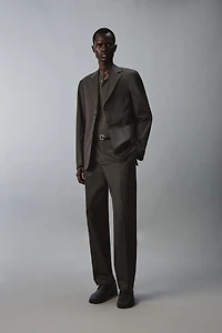 REGULAR FIT COTTON BLEND SUIT PANTS