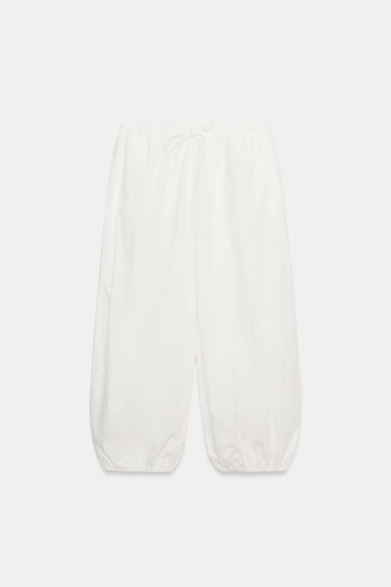 ELASTIC NYLON PANTS