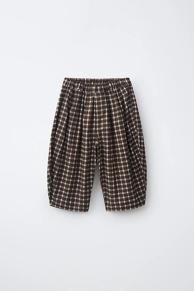 PANTALON BAGGY IMPRIMÉ CARREAUX