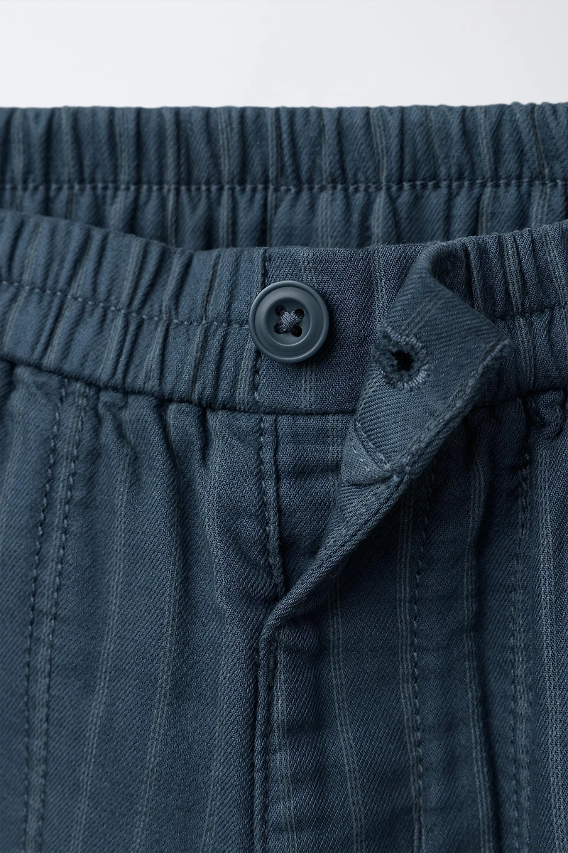 STRIPED BAGGY PANTS