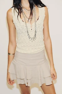 RUFFLE SKORT