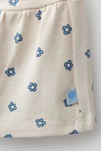 PRINTED PLUSH SHORTS