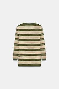 BUTTON KNIT SWEATER