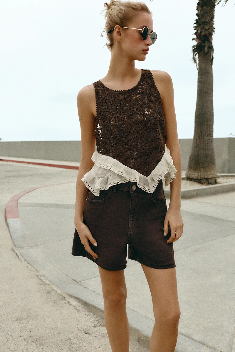 COMBINATION CROCHET TOP