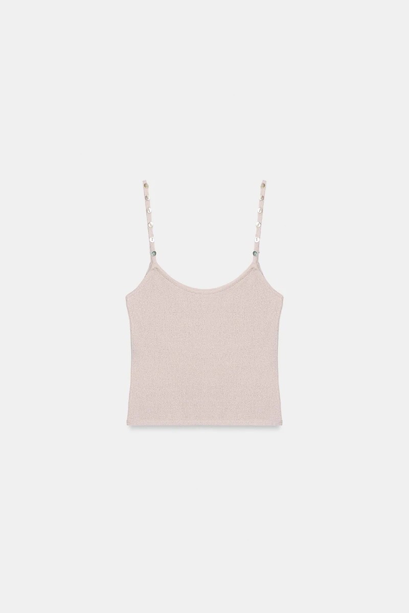 BUTTON DETAIL KNIT TOP
