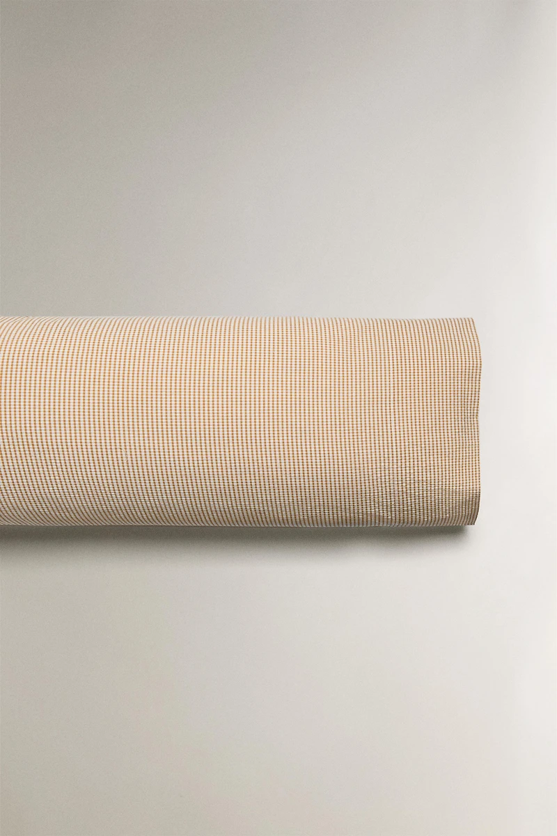 SEERSUCKER COTTON CHECK PILLOWCASE