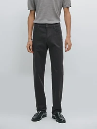 Pantalon slim fit imitation jean