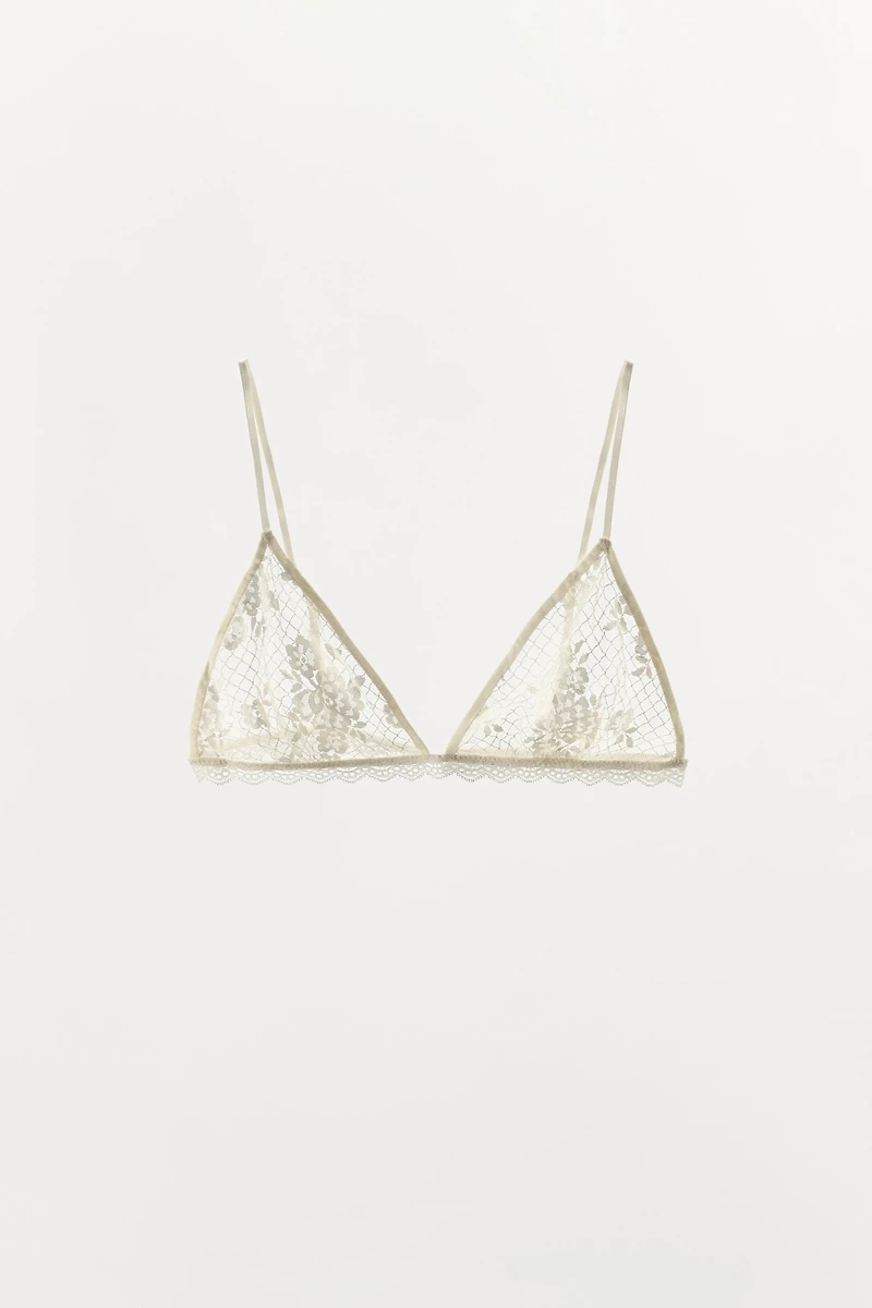 LACE TRIANGLE BRA