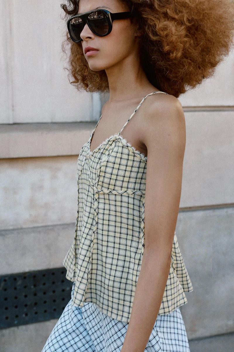 GINGHAM CAMISOLE