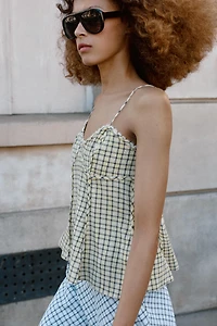 GINGHAM CAMISOLE