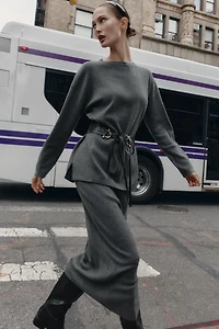 SOFT FEEL PLAIN KNIT JUMPER