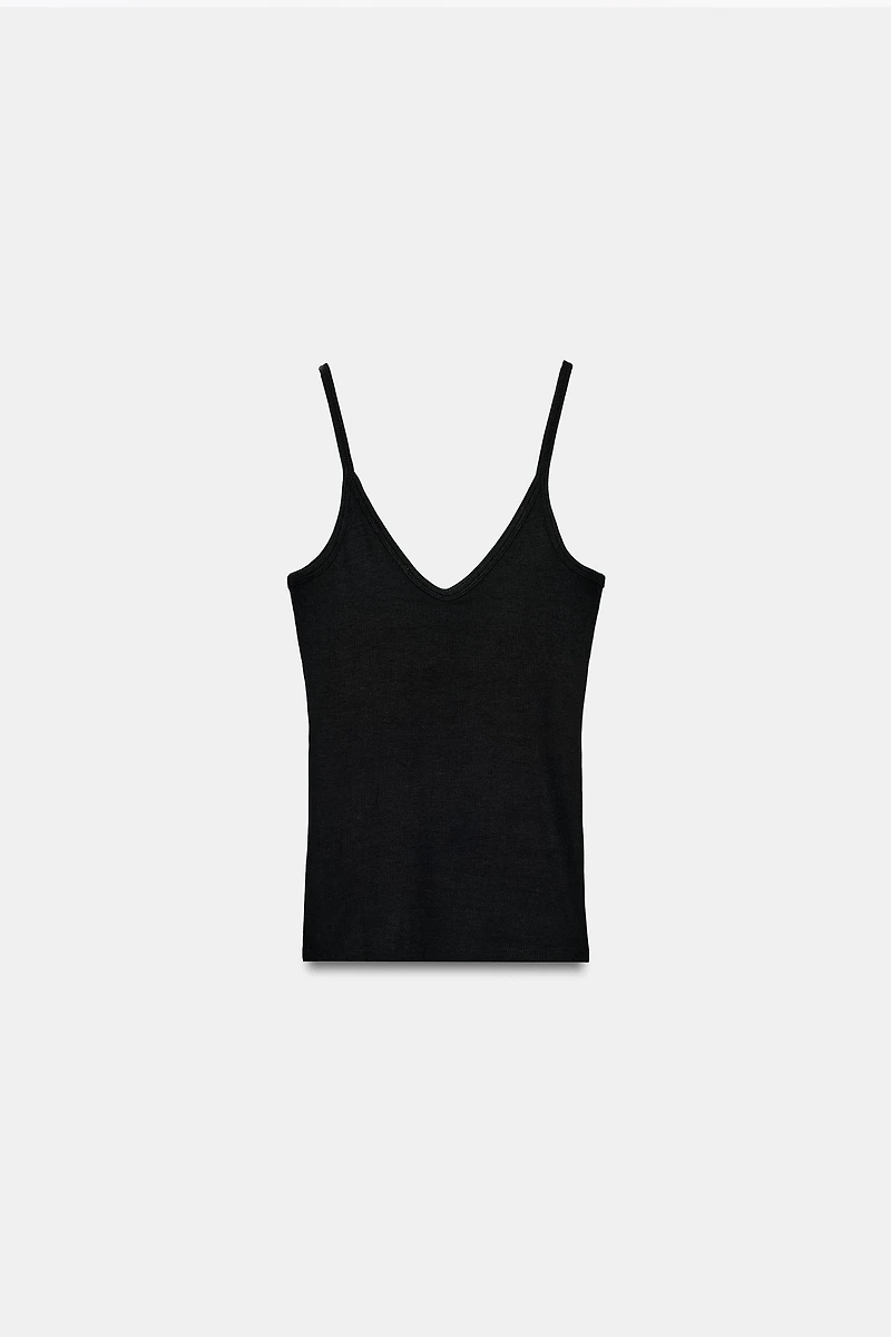 RIBBED TANK TOP