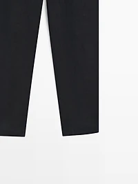 Linen suit trousers