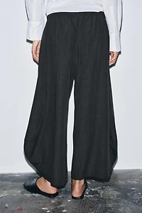 ZW COLLECTION FLOWY VOLUME WOOL PANTS