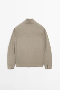 Linen bomber jacket