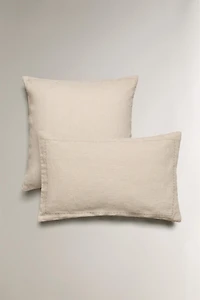 QUILTED LINEN DOTTED PILLOW SHAM FOR QUILT