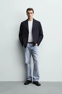 VESTE STRUCTURÉE COUPE DÉCONTRACTÉE