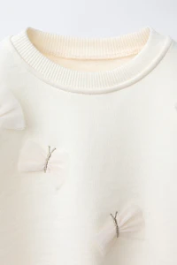BUTTERFLY TULLE SWEATSHIRT