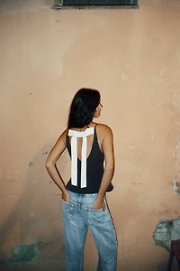 BACK TIE TOP