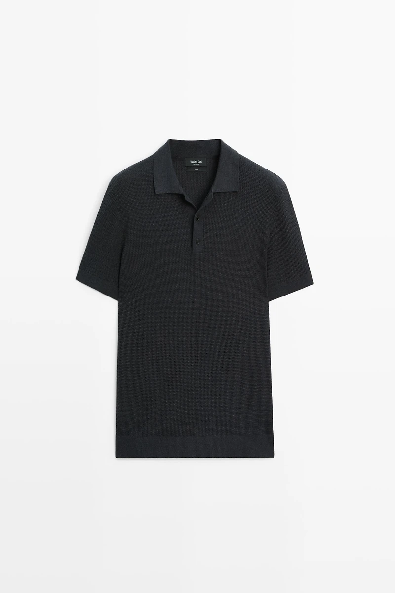 Polo col boutonné 100 % coton