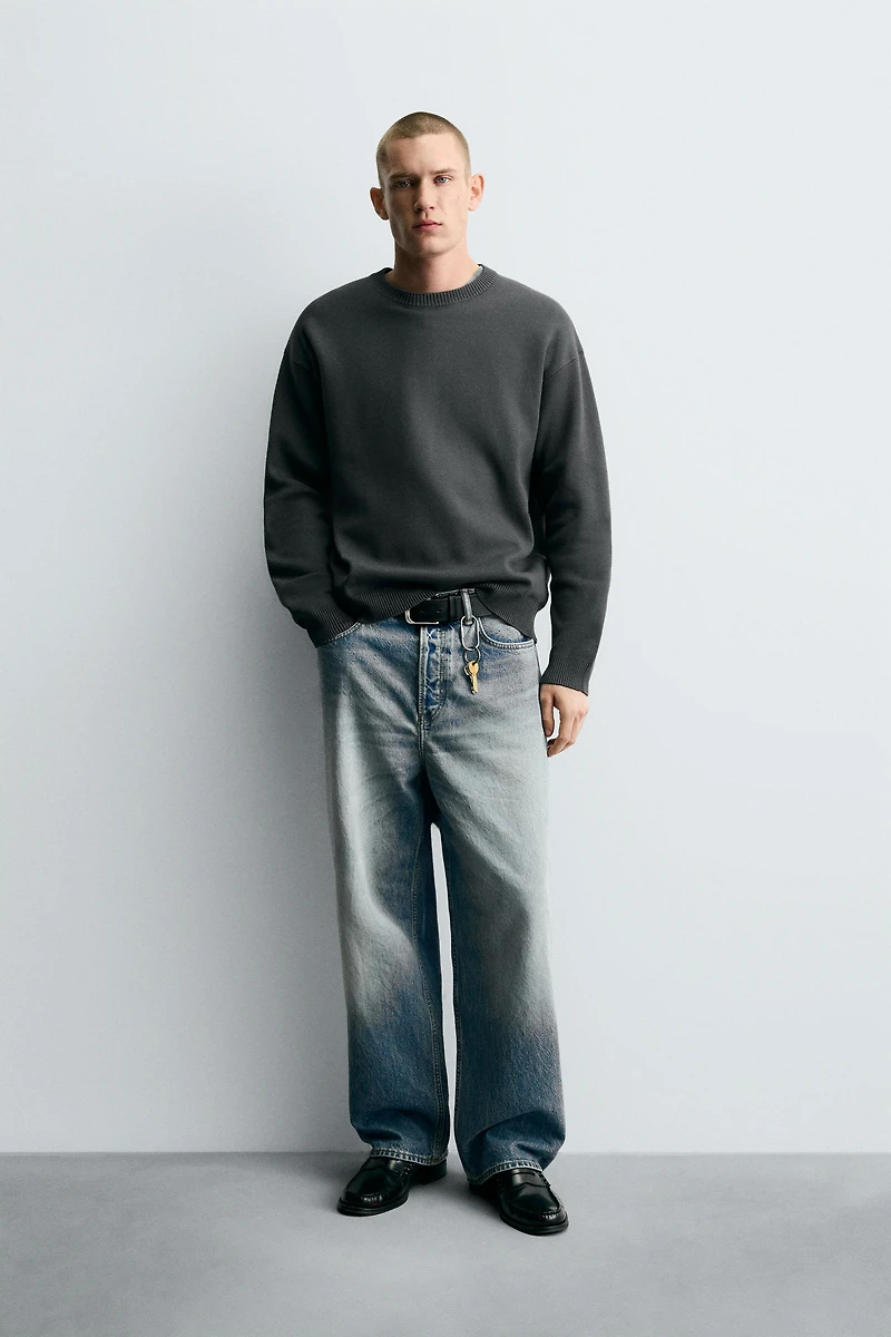 SOFT TEXTURED KNIT SWEATER