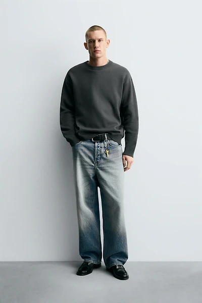 SOFT TEXTURED KNIT SWEATER