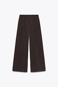 PANTALON LARGE TAILLE ÉLASTIQUE