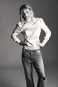 SATIN EFFECT SHIRT WITH TIED BACK