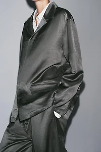 SATIN LINEN BLAZER ZW COLLECTION