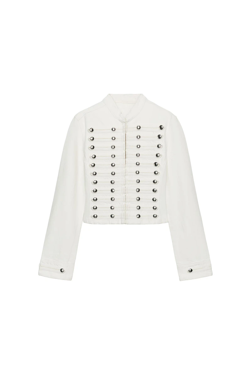 TRF FITTED BUTTON DENIM JACKET