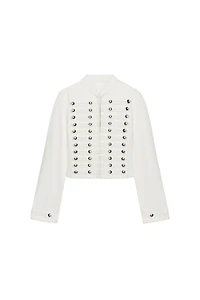TRF FITTED BUTTON DENIM JACKET