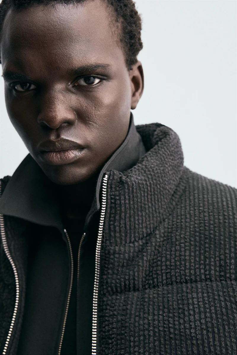 CORDUROY PUFFER JACKET