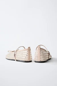 SEQUIN BALLET FLATS