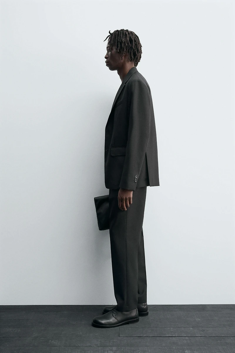100% WOOL SUIT PANTS