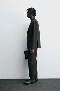 100% WOOL SUIT PANTS