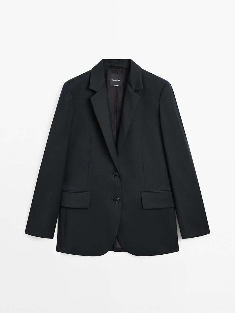 100% extra fine two-button blazer