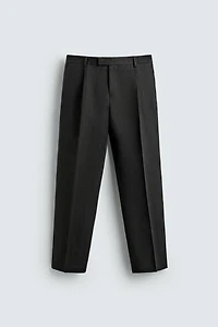 PANTALON DE COSTUME EN TWILL 100 % LIN AARON LEVINE X ZARA