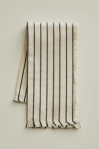 PACK OF STRIPED NAPKINS WITH FRINGE (PACK OF 2)