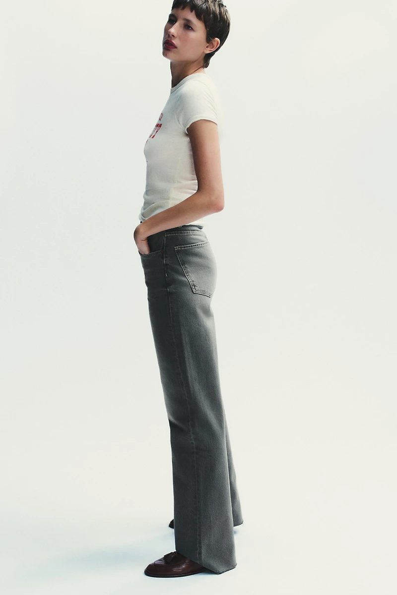 TRF HIGH WAIST WIDE LEG FULL LENGTH JEANS