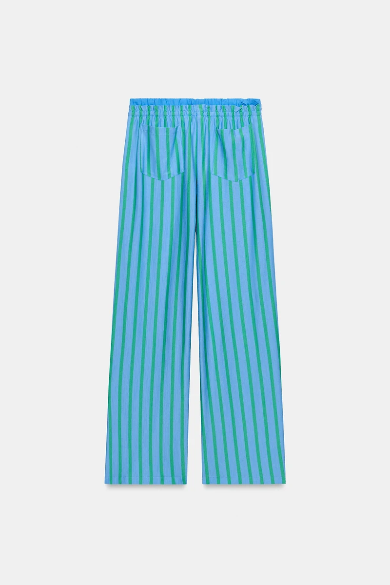STRIPED PALAZZO PANTS