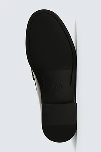 MOCASSINS FRONCÉS EN CUIR