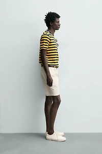 REGULAR FIT PLEATED SHORTS