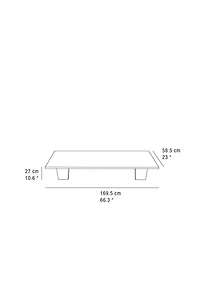 FIR WOOD COFFEE TABLE