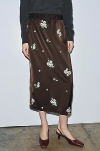 ZW COLLECTION LIMITED EDITION SEQUINED EMBROIDERED SKIRT