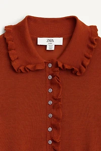 100% WOOL RUFFLED LIMITED EDITION JACKET