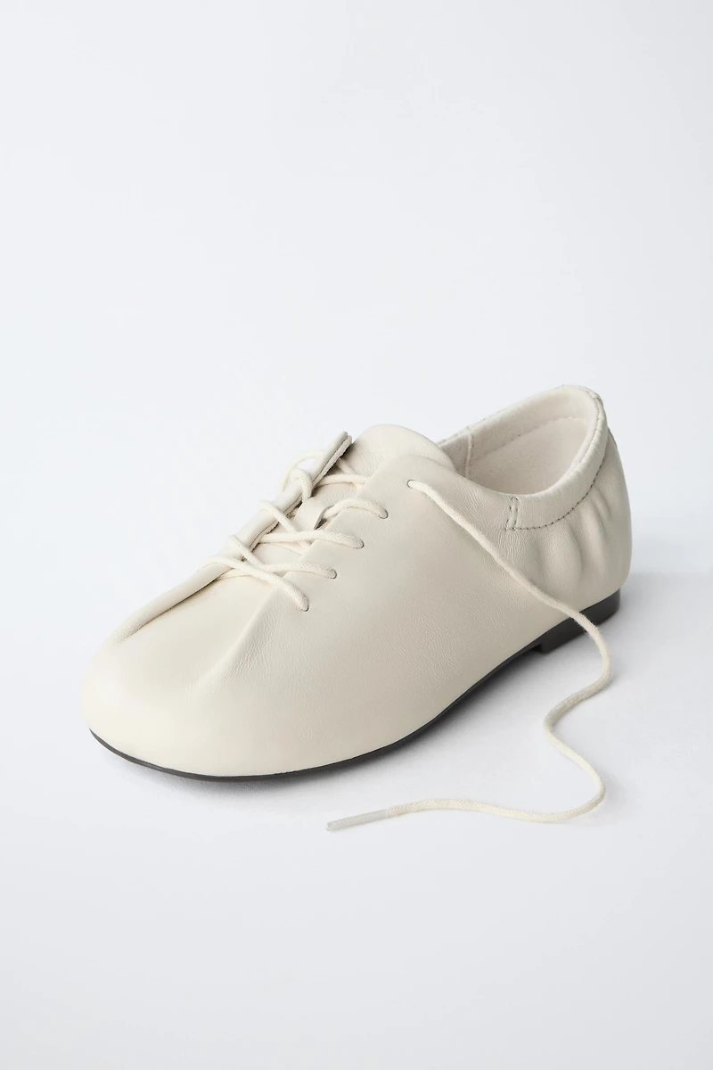 LEATHER DERBY SHOES
